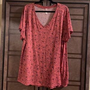 Christy Tee with floral print